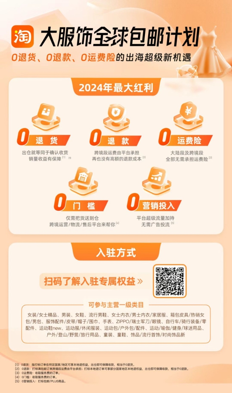 起推行16类货品全球包邮！凯发入口淘宝香港免运费8月(图2)